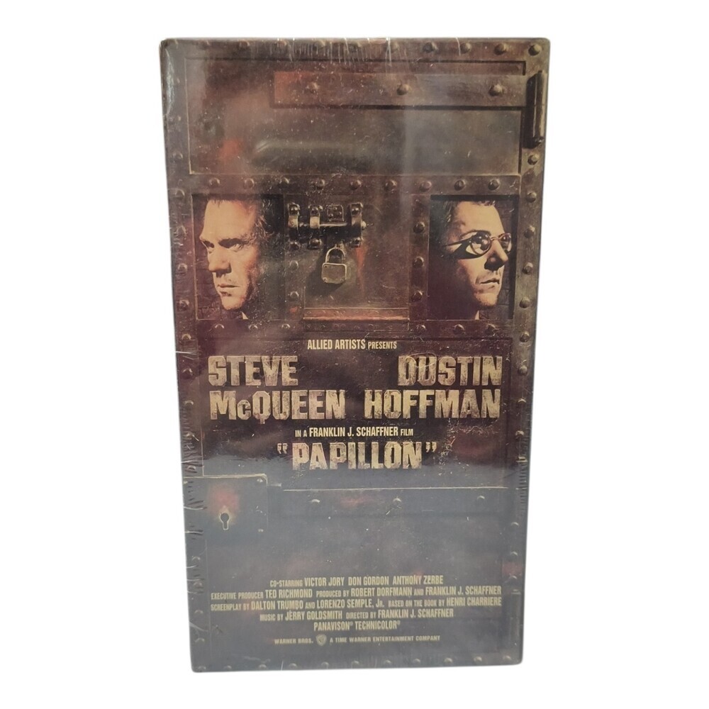 PAPILLON - VHS NEW RARE - 1973 Steve McQueen Dustin Hoffman - WARNER